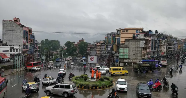 वर्षामा काठमाण्डू