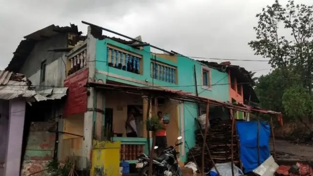 रायगड येथे झालेले नुकसान