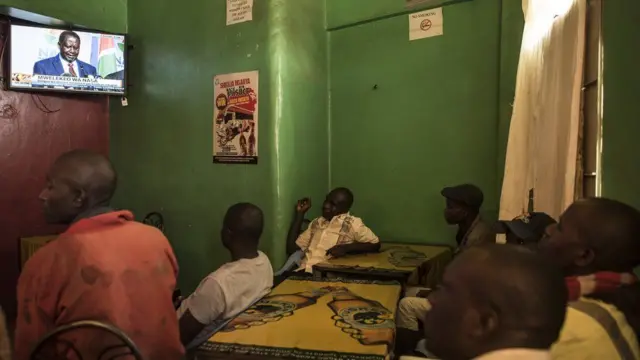 Odinga press conference for television