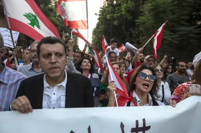 مظاهرات لبنان