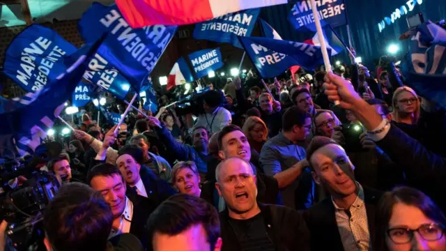 прихильники Марін Ле Пен