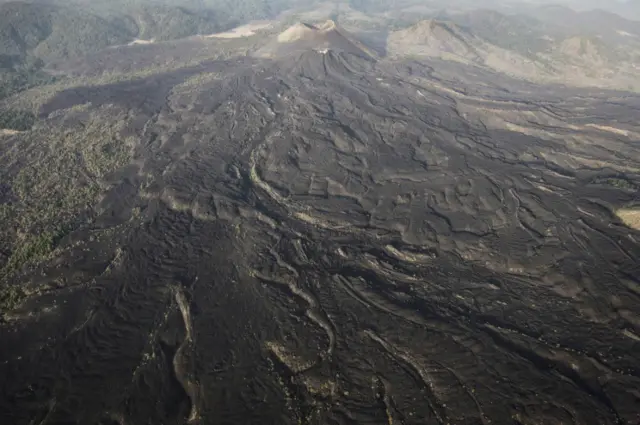 Vista aérea del Paricutín.