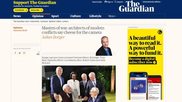 দ্য গার্ডিয়ানে প্রকাশিত নিবন্ধ