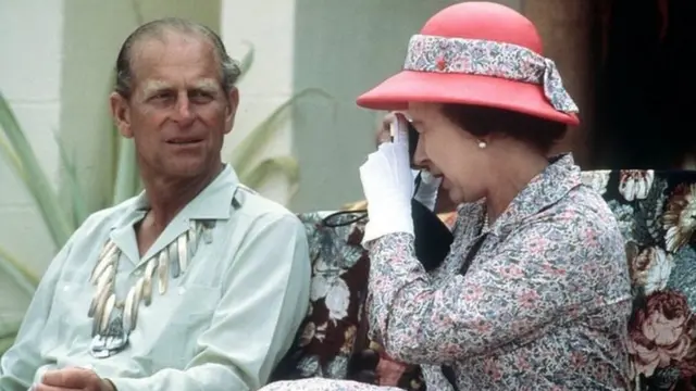 Queen and Duke of Edinburgh in Tuvalu in 1982