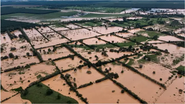Una inundación en Guatemala
