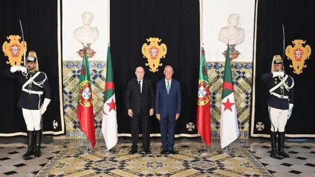 الرئيس الجزائري تبون مع نظيره البرتغالي دي سوزا