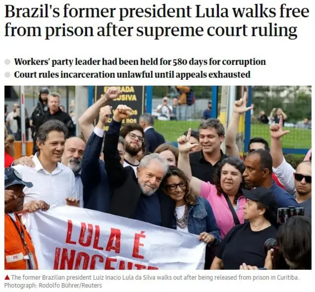 Lula sai da prisão