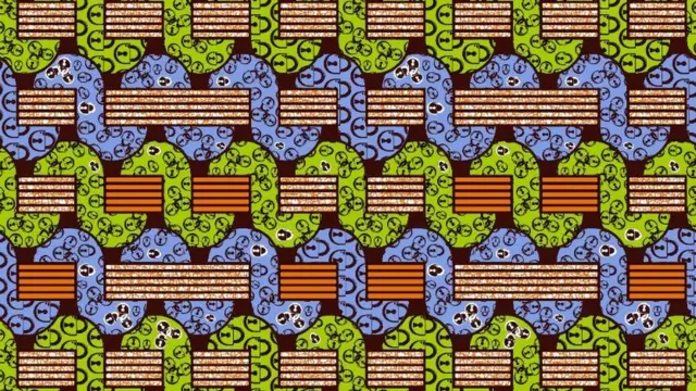 Design of padlocks from Ghana Textiles Printing