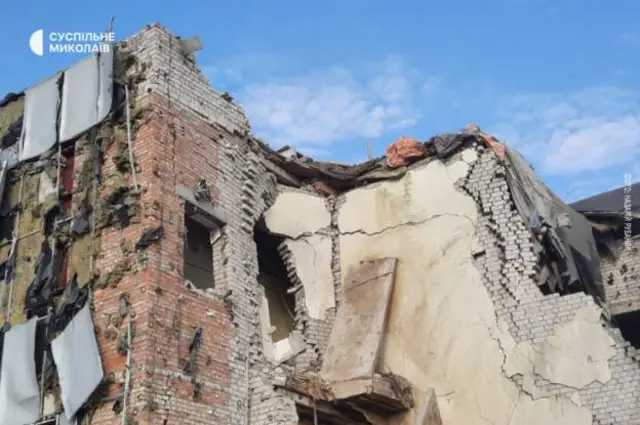 Наслідки нічного обстрілу Миколаєва