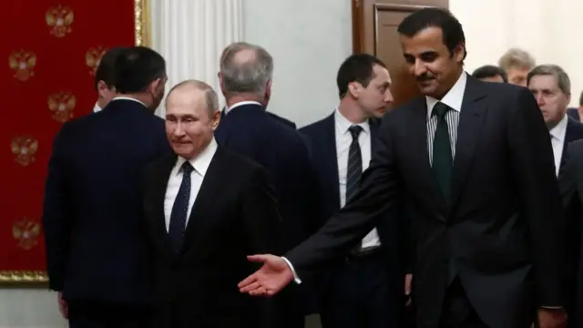 أمير قطر بزيارته إلى روسيا