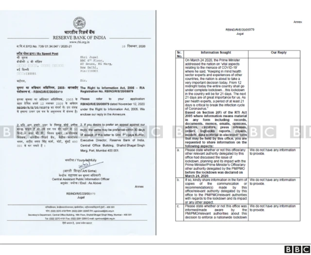 बीबीसी की तरफ़ से दायर की गई आरटीआई