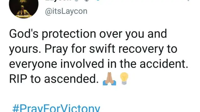Laycon tweet