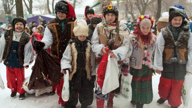 Діти під час Різдва