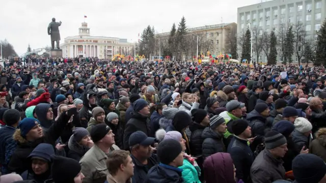 Митинг в Кемерове