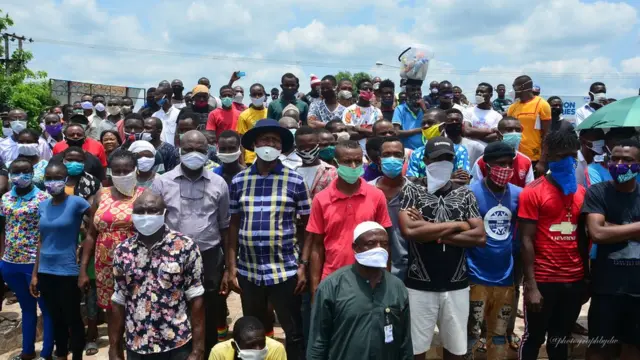 Plenti pipo dey wear mask