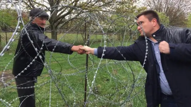 Давид Ванишвили и министр иностранных дел Украины Павел Климкин