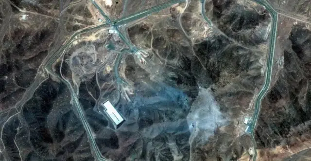 له امریکايي برید وروسته د ایران فردو اتومي تاسیساتو اخیستل شوی تصویر