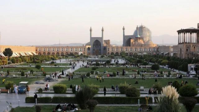 A cidade de Isfahan em foto de arquivo