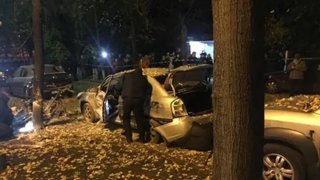 Взрыв произошел у выхода из здания телеканала "Эспрессо"