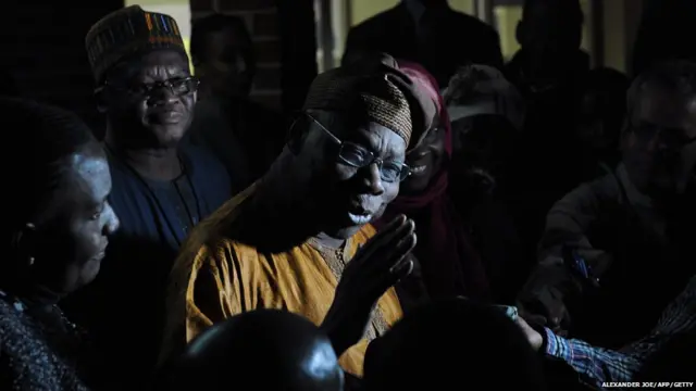 Former Nigeria president Olusegun Obasanjo