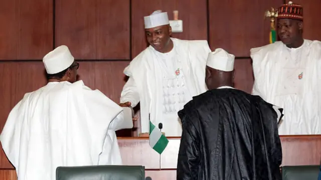 Bukola Saraki na Yakubu Dogara