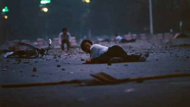 तियानमेन स्क्वायर की एक ऐतिहासिक तस्वीर