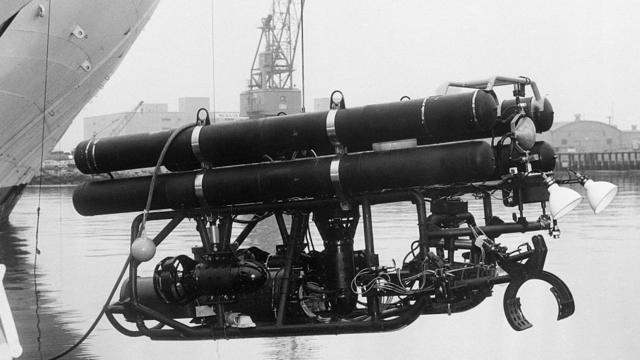 Robot submarino que recuperó la bomba de Palomares