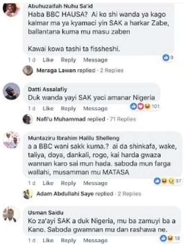 Ra'ayoyin wasu 'yan Najeriya