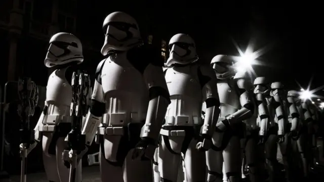 Stormtroopers en Londres en 2017.