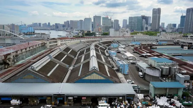 рынок Цукидзи, вид сверху