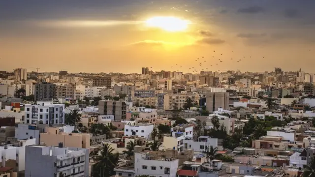Paysage urbain Dakar au Sénégal