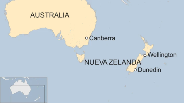 Mapa de Nueva Zelanda