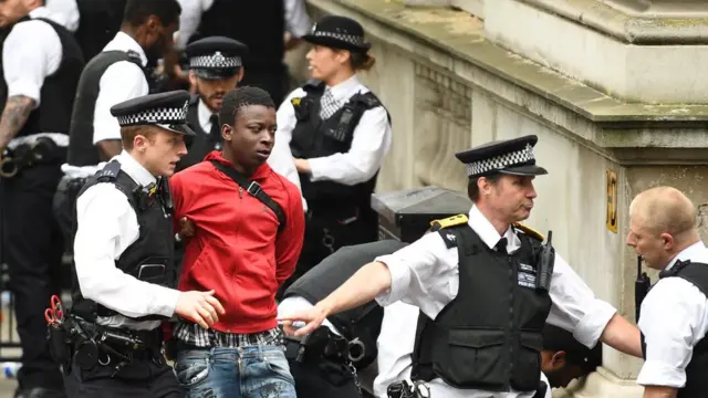 Протесты в Лондоне