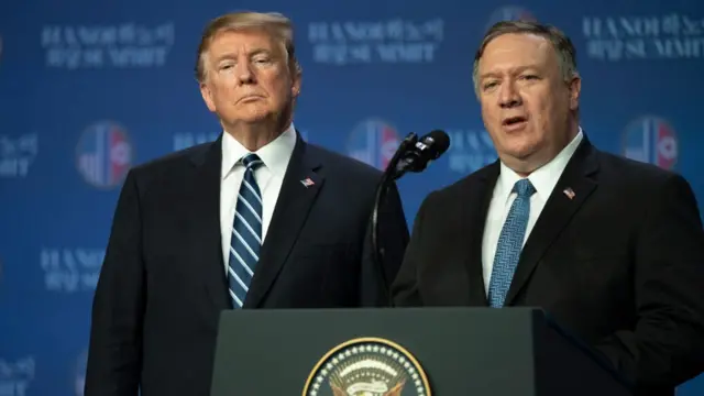 પોમ્પિયો અને ટ્રમ્પ