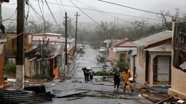 Puerto Rico después del huracán María.