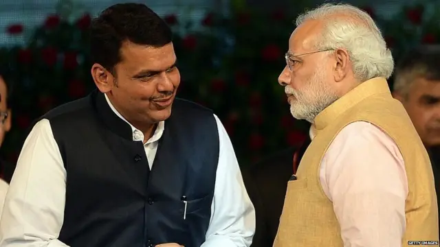पंतप्रधान नरेंद्र मोदी आणि मुख्यमंत्री देवेंद्र फडणवीस