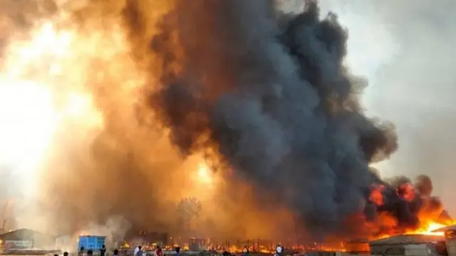 حريق ضخم