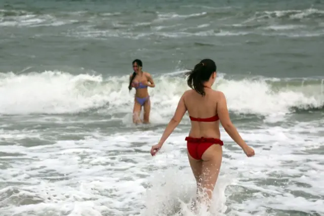 Чорне море в Одесі, пляж 