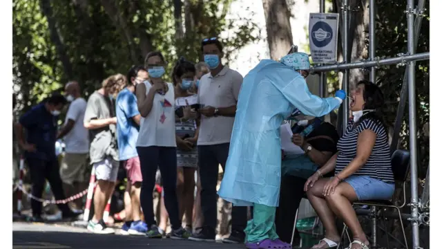 italya'da koronavirüs testi