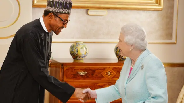 aarẹ̀ Buhari ati ọbabinrin ilẹ Gẹẹsi