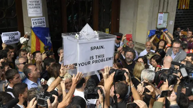 Протесты в Барселоне