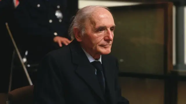 Klaus Barbie sendo julgado por seus crimes