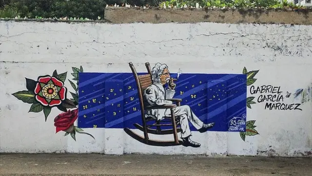Gabriel Garcia Marquez duvar resmi