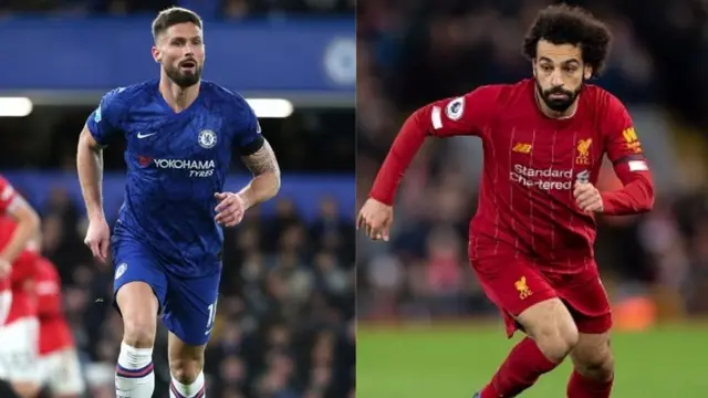 Olivierolivier Giroud na Mohamed Salah
