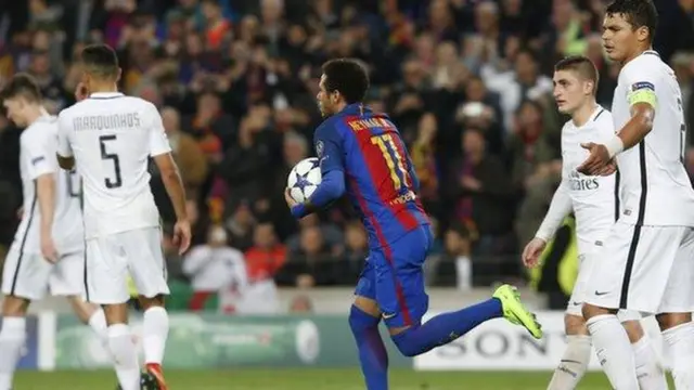 Neymar baada ya kufunga bao dhidi ya Real Madrid