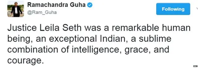 रामचंद्र गुहा का ट्वीट