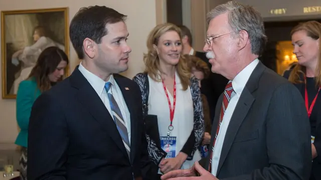Marco Rubio y John Bolton