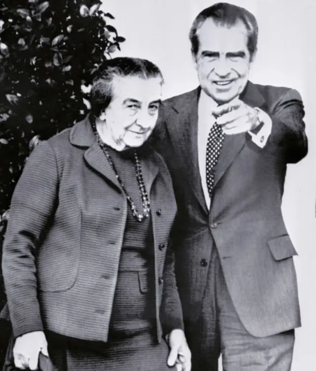 প্রেসিডেন্ট নিক্সনের সঙ্গে গোল্ডা মেয়ার