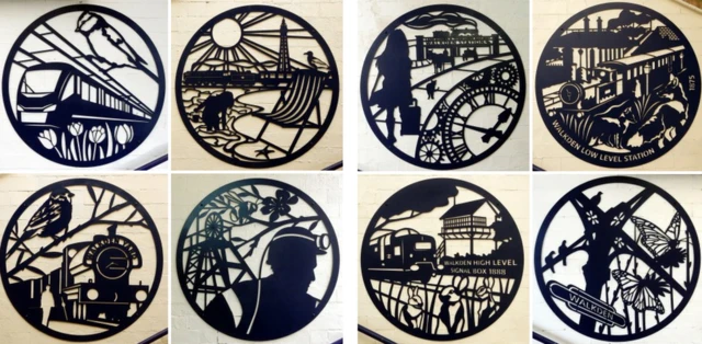 Панно на станции Уокден