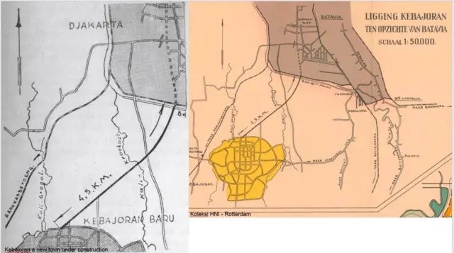 Peta Jakarta dan Kebayoran Baru